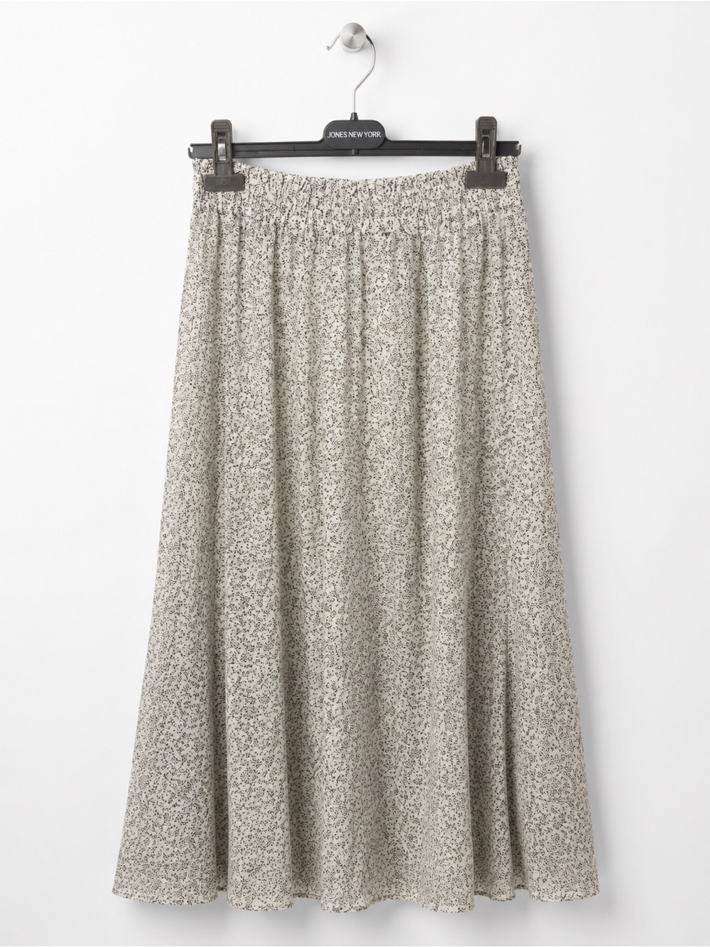 Selected Femme Sifeka Printed Midi Skirt Size 38 Elastic Waist - Picture 2 of 6